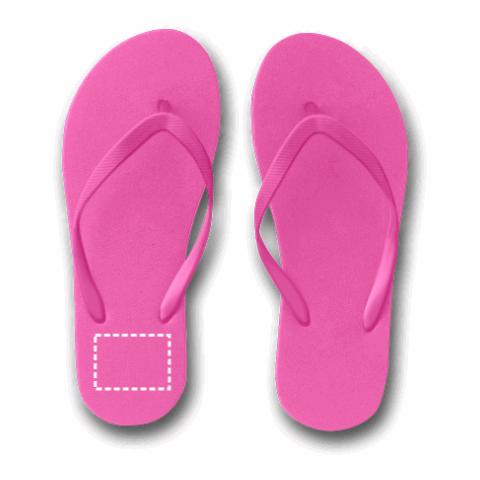 MAUPITI S / M. Bequeme Flip-Flops mit PE-Sohle und PVC-Riemen Rosa | ohne Werbeanbringung | Nicht verfügbar | Nicht verfügbar | Nicht verfügbar