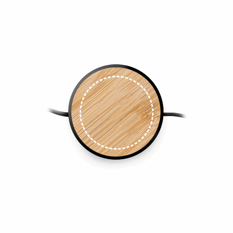 RUBINS. 6-in-1-USB-Kabel ausziehbar aus Recyceltes ABS (100% rABS) und Bambus schwarz | ohne Werbeanbringung | Nicht verfügbar | Nicht verfügbar