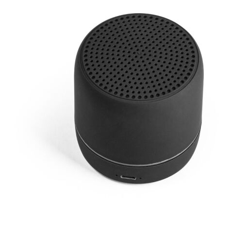 TURING. Lautsprecher 3W mit 4 Stunden Akkulaufzeit aus recyceltem ABS (100 % rABS) schwarz | ohne Werbeanbringung | Nicht verfügbar | Nicht verfügbar | Nicht verfügbar