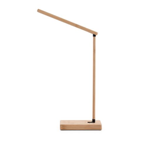 MOREY. Klappbare Schreibtischlampe mit superschnellem kabellosem 15W-Ladegerät aus Bambus Natur | ohne Werbeanbringung | Nicht verfügbar | Nicht verfügbar | Nicht verfügbar