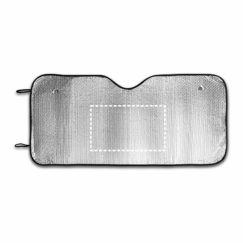 CRADLE. Sonnenschutz für Autos mit PE- und Aluminiumbeschichtung Silber | ohne Werbeanbringung | Nicht verfügbar | Nicht verfügbar | Nicht verfügbar