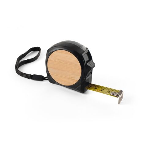 ODENSE V. 5 Meter Maßband aus recyceltes ABS (100% rABS) und Bambus schwarz | ohne Werbeanbringung | Nicht verfügbar | Nicht verfügbar