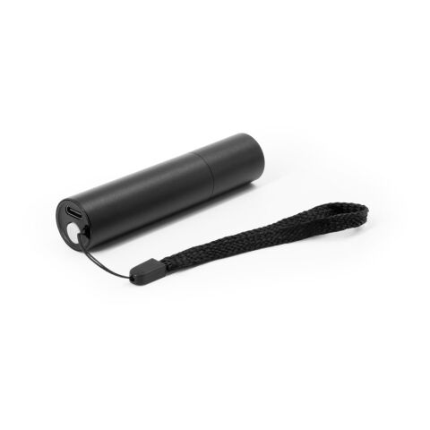 BRUCE. Wiederaufladbare Taschenlampe aus recyceltem Aluminium (100 % rAL) mit 30 mm ausziehbarer Spitze schwarz | ohne Werbeanbringung | Nicht verfügbar | Nicht verfügbar | Nicht verfügbar