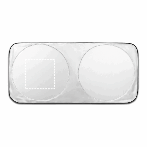 CLYDE. Autosonnenschutz aus 210D Polyester Grau | ohne Werbeanbringung | Nicht verfügbar | Nicht verfügbar | Nicht verfügbar