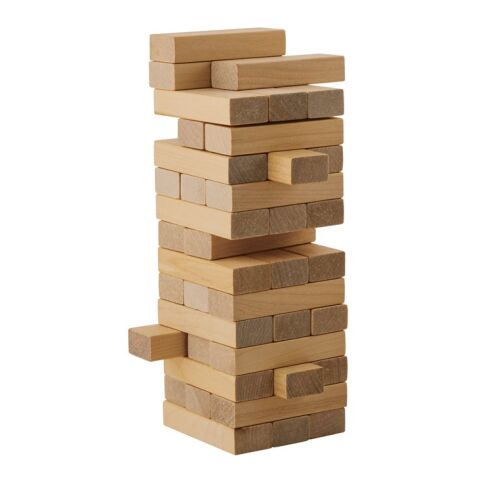 FLIK. Holzspiel, 54teilig Beige | ohne Werbeanbringung