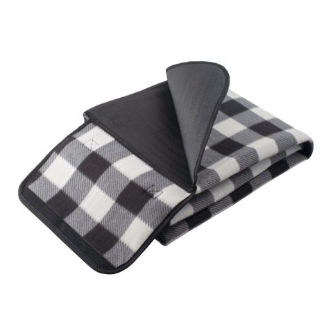 RILEY II. EPE-gefütterte Picknick-Decke (180 g/m²) Schwarz | ohne Werbeanbringung