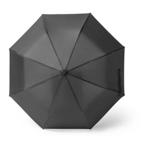 SKYLAR. 2-in-1-Regenschirm mit Einkaufstasche inklusive. Dieser ist aus recyceltem Polyester schwarz | ohne Werbeanbringung | Nicht verfügbar | Nicht verfügbar | Nicht verfügbar