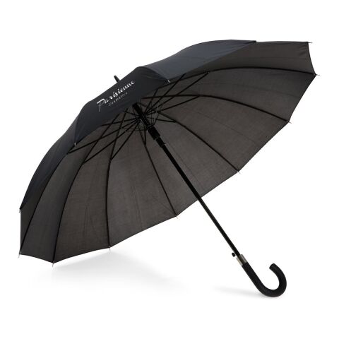 GUIL. Regenschirm mit 12 Stangen aus 190T-Polyester mit automatischer Öffnung Schwarz | ohne Werbeanbringung | Nicht verfügbar | Nicht verfügbar | Nicht verfügbar