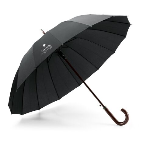 HEDI. Regenschirm mit 16 Stangen aus 190T-Pongee mit automatischer Öffnung Schwarz | ohne Werbeanbringung | Nicht verfügbar | Nicht verfügbar | Nicht verfügbar