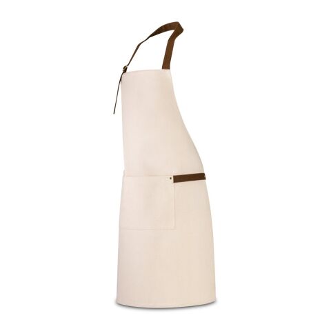 HOLM. Schürze aus 100% Canvas-Baumwolle (320 g/m²) mit Metalldetails Naturhell | ohne Werbeanbringung | Nicht verfügbar | Nicht verfügbar | Nicht verfügbar