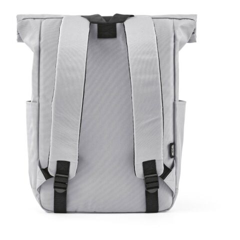 Rome Rucksack 12L aus rPET. Mit Rolltop-Design und Klettverschluss. Marl Grey