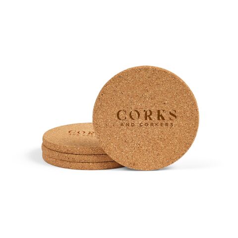 Modigliani Untersetzer aus Kork. Set mit 4 Stück Natur | ohne Werbeanbringung | Nicht verfügbar | Nicht verfügbar | Nicht verfügbar