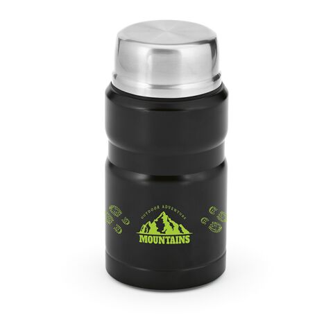 Dali 800 Lunchbecher recy. Edelstahl 810 ml Schwarz | ohne Werbeanbringung