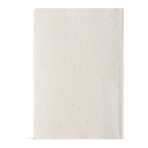 Austen A5 Notizbuch mit Hanfeinband. 196 Seiten aus 80gsm recy.Papier Pastel Weiß | ohne Werbeanbringung | Nicht verfügbar | Nicht verfügbar | Nicht verfügbar