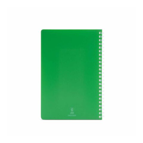 Horace A5 Spiralnotizbuch aus recy. PP. Softcover.70g/m². 160 Seiten. FSC®-zertifiziert. Grün