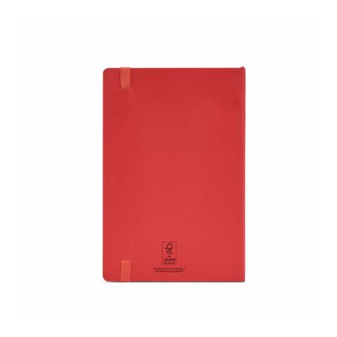 Flaubert A5 Notizbuch aus recy. PU, Softcover, 160 Seiten.FSC®-zertifiziert Rot