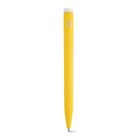 Amado Kugelschreiber recy. ABS, blau, Dokumental®-Tinte 0,5km Gelb