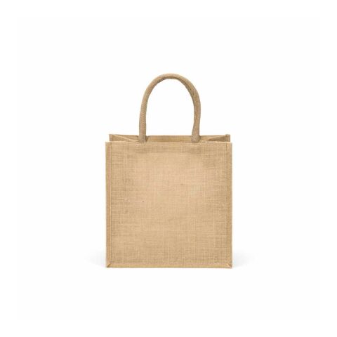 Nuptse Einkaufstasche aus Jute, 34cm Henkel Natur