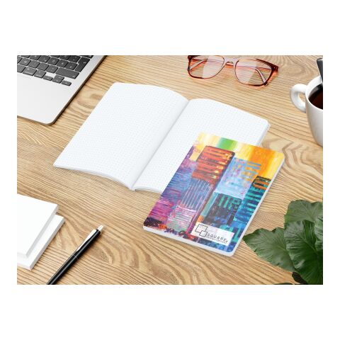 Notizbuch Flexx-Book Umfang groß Karton-Softcover individuell bedruckt DIN A5 | ohne Werbeanbringung | Naturkarton | Punktraster