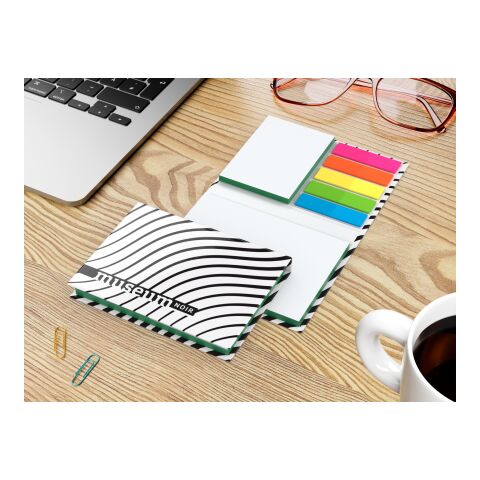 Haftnotiz-Set Budapest 50/50 Haftzettel weiß Farbschnitt Grün | 105 × 78 mm | ohne Werbeanbringung | glänzend