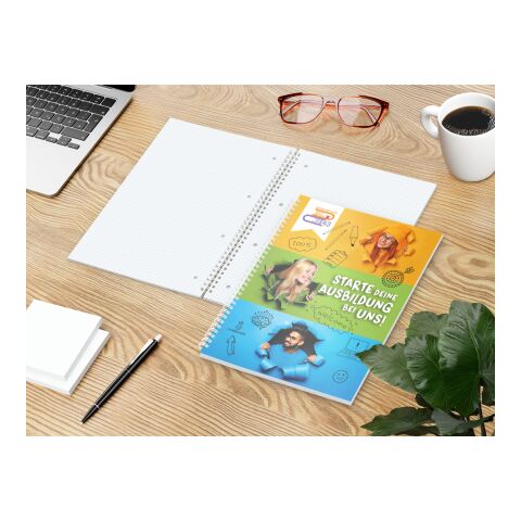 Spiralblock Collegeblock Wire-O Seiten kariert Deckblatt individuell DIN A4 | ohne Werbeanbringung | 50.0
