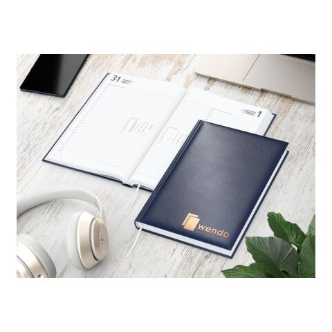 Tageskalender Image Mo.–Fr. je 1 Seite 352 Seiten Kunstleder-Hardcover Dunkelblau | DIN A5 | Kupferprägung | Kupferprägung inkl.