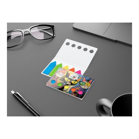 Haftmarker-Set Memo-Card Karton-Umschlag 77 × 54 mm | ohne Werbeanbringung | ohne Werbeanbringung | Pfeil/Folie | matt