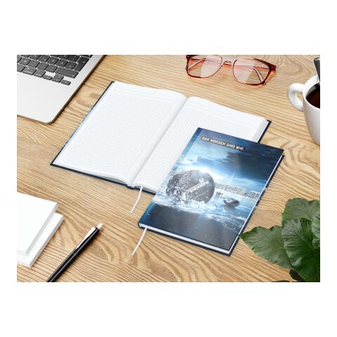 Notizbuch Note-Book Ecken spitz Hardcover individuell bedruckt 4C-Quality | glänzend | Winkelkaro