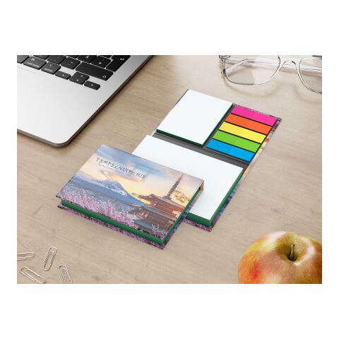 Haftnotiz-Set Wien Innenteil schwarz 100/25 Haftzettel Farbschnitt Grün | 105 × 78 mm | ohne Werbeanbringung | glänzend