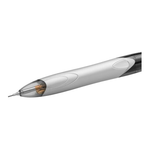 BIC® 4 Colours 3+1 Feinminenstift Weiß-grau | Gravur | Schaft-Links vom Clip | 6.00 mm x 19.00 mm