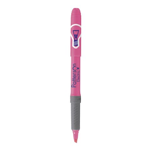 BIC® Brite Liner® Grip Leuchtmarker Pink | 1-farbiger Siebdruck | Kappe-gegenüber vom Clip | 15.00 mm x 25.00 mm