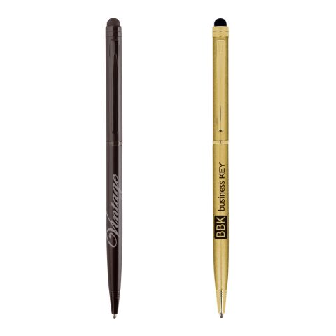 Sleek Stylus Executive Kugelschreiber schwarz | 1-farbiger Siebdruck | Schaft-Clipverlängerung | 15.00 mm x 38.00 mm