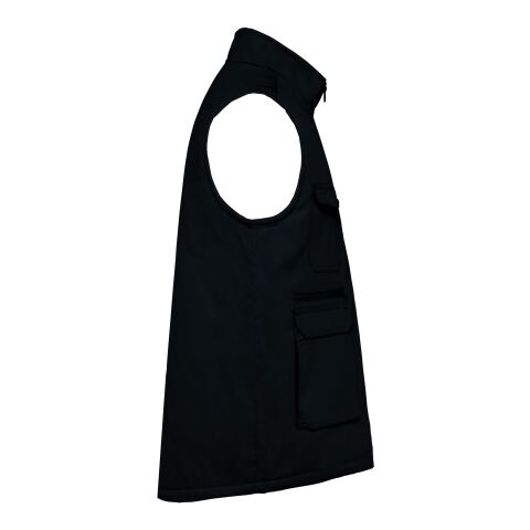 Gefütterte Unisex-Weste aus Baumwoll-Polyester-Mischgewebe, 430 g/m² schwarz | XL | Nicht verfügbar | Nicht verfügbar | Nicht verfügbar