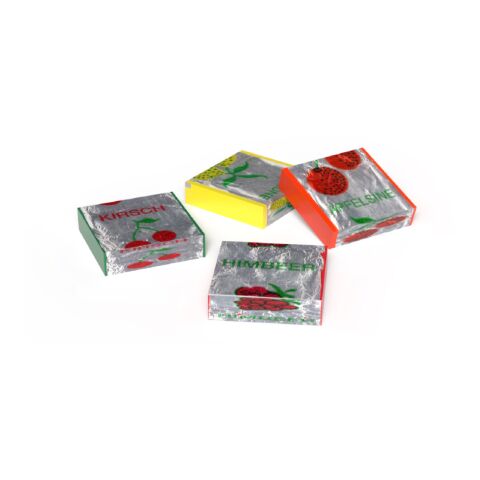 Fruchtkaramellen in Geschenk Mini-Palette klein Digitaldruck