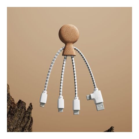 Xoopar Mr. Bio Cork Charging Cable Natur | ohne Werbeanbringung | Nicht verfügbar | Nicht verfügbar | Nicht verfügbar