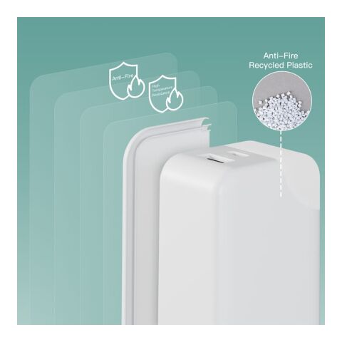 Xoopar Ice-G 65W GaN Netzadapter Weiss | ohne Werbeanbringung | Nicht verfügbar | Nicht verfügbar