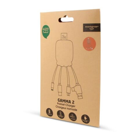 3192 | Xoopar Octopus Gamma 2 Bio Charging cable with 3.000mAh Powerbank Orange | ohne Werbeanbringung | Nicht verfügbar | Nicht verfügbar | Nicht verfügbar