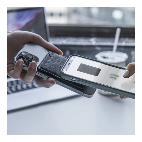 3198 | Xoopar Iné Mini NFC Wallet Recycled Leather Schwarz | ohne Werbeanbringung | Nicht verfügbar | Nicht verfügbar | Nicht verfügbar