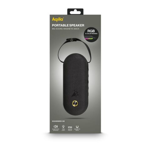 Aqiila Soundbird CM Bluetooth-Lautsprecher 30 W mit RGB-Beleuchtung Schwarz