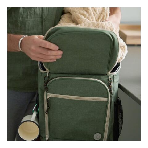 Sagaform City Kühlrucksack 21 Liter Grün | Digital Transferdruck | Oberkante, Lasche | 160 mm x 160 mm | Nicht verfügbar