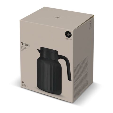 Sagaform Trine Thermokaraffe (recycelt) 1.5 L Schwarz | Gravur | Seite 1 | 125 mm x 80 mm