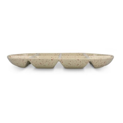 Sagaform Ditte Keramik-Servierplatte 36 x 20 cm Beige