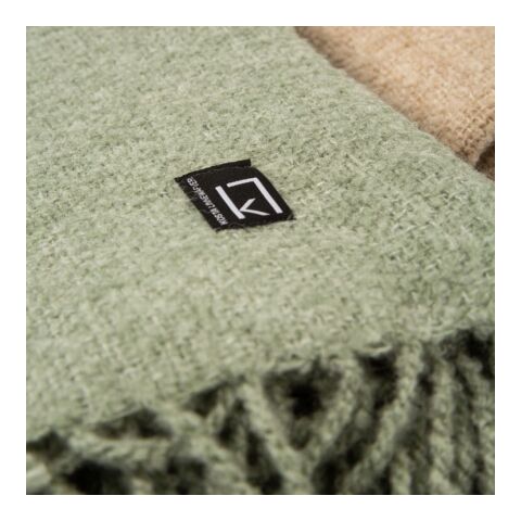 Kosta Linnewafveri Sjövallen Plaid 130x170 cm Grün | ohne Werbeanbringung