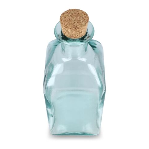 InSideOut Square Recycelte Glaswasserflasche ReuuZ mit Korkverschluss 1 l Transparent | ohne Werbeanbringung | Nicht verfügbar | Nicht verfügbar