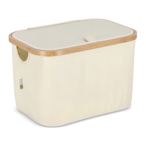 InSideOut rPET faltbarer Korb Sogne 38 x 26 x 25cm Ecru | ohne Werbeanbringung | Nicht verfügbar | Nicht verfügbar