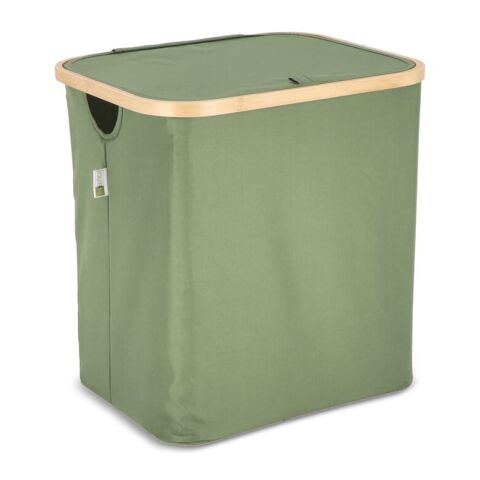 InSideOut faltbarer Korb mit Deckel Sogne 40,5 x 33 x 42cm Olivgrün | ohne Werbeanbringung | Nicht verfügbar | Nicht verfügbar
