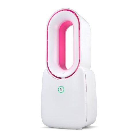 inSideOut Brislux – Rotorloser Softwind-Ventilator mit LED-Licht Weiss