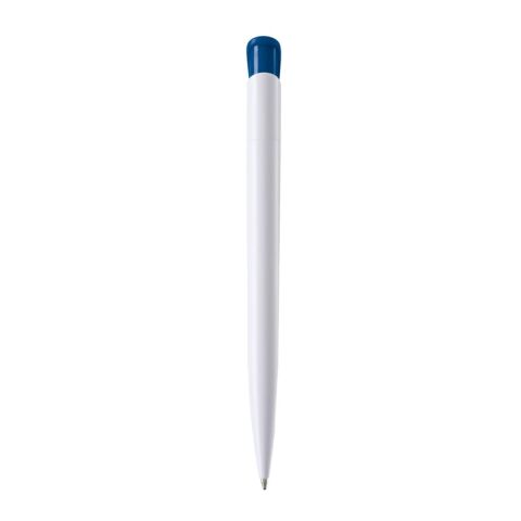 Kugelschreiber Modell Atlas Hardcolour Weiss-Königsblau | 1-farbiger Siebdruck | 90° vom Clip | 50 mm x 25 mm | Nicht verfügbar