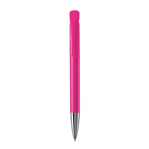 Kugelschreiber Atlas Hardcolour mit Metallspitze Rosa | 1-farbiger Siebdruck | 270° vom Clip | 50 mm x 25 mm | Nicht verfügbar