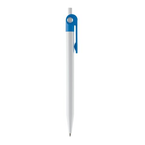 Kugelschreiber Futurepoint Hardcolour Weiss-Hellblau | 1-farbiger Siebdruck | 180° vom Clip | 50 mm x 25 mm | Nicht verfügbar